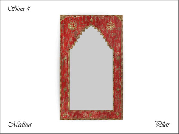 Sims 4 — Medina Mirror by Pilar — Objects to be used together or combined with other styles