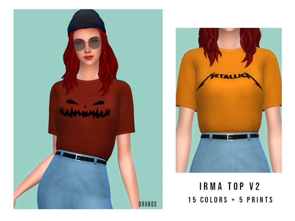 Sims 4 — Irma Top V2 by OranosTR —  I wanted to make the long sleeveless version.Hope you like it. ^_^ - New Mesh - 15