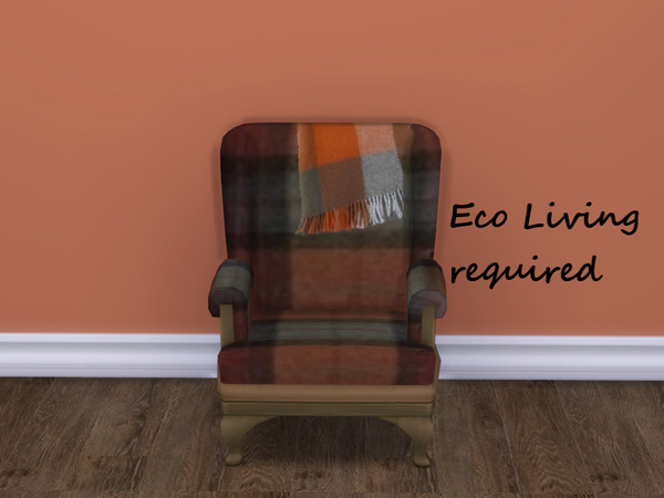 Sims 4 — Waiting for Autumn Fireplace Arm Chair by seimar8 — A fireplace arm chair with a Autumn theme. Part of my