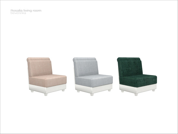 Sims 4 — [Rosalia livingroom] - living chair by Severinka_ — Living chair From the set 'Rosalia livingroom' Build / Buy