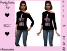 Sims 4 — Pretty Hurts by INFAMOUSSIMS18 — Base Game Compatible Top for Women