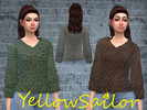Sims 4 — Sherpa Sweaters by yellowsailor4382 — 10 swatch sherpa sweater. Teen-Elder female. Tiny living needed.