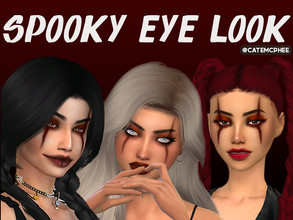 Sims 4 — ES-11 / Spooky Halloween Eye Look by catemcphee — - eyeshadow - three swatches happy spooky month :)