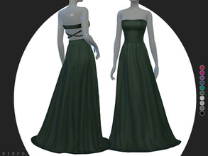 Sims 4 — Layla Gown. by Pipco — a silky, stylish gown. 