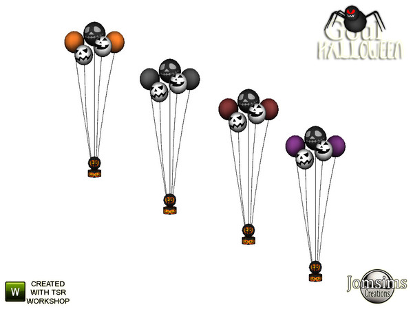 Sims 4 — Goul halloween 2020 balloons decoration more high by jomsims — Goul halloween 2020 balloons decoration more high