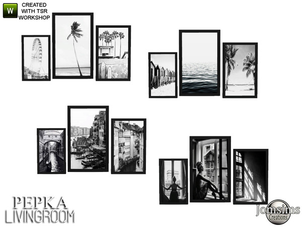 Sims 4 — Pepka livingroom frame for shelf by jomsims — Pepka livingroom frame for shelf