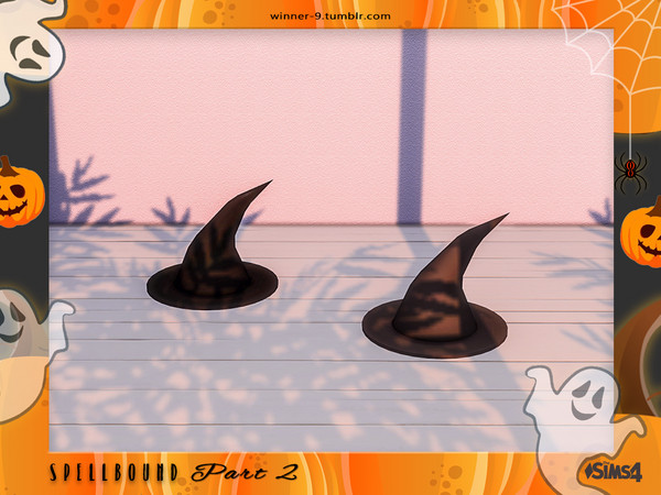 Sims 4 — Spellbound Witch hat by Winner9 — Witch hat from my Halloween set Spellbound, you can find it easy in your game