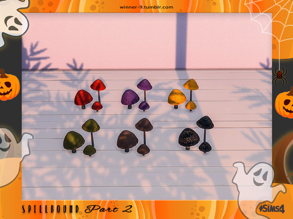 Sims 4 — Spellbound Mushrooms by Winner9 — Mushrooms from my Halloween set Spellbound, you can find it easy in your game