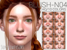 Sims 4 — Nose blush N04 by _SunFlowerSIMS_ — - HQ MOD - 10 swatches - Male and Female (all ages)