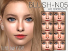 Sims 4 — Blush N05 by _SunFlowerSIMS_ — - HQ MOD - 8 swatches - Male and Female (all ages)