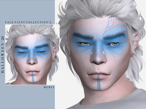 Sims 4 — Halloween'20 Face Paint Collection'2 by -Merci- — New Face Paint for Sims4! Unisex, teen-elder. 8 Colours, HQ