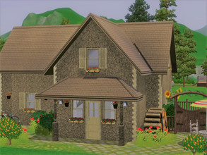 Sims 3 — Little Cottage empty no CC by sgK452 — Small empty house without CC to furnish. The exterior is decorated, I was