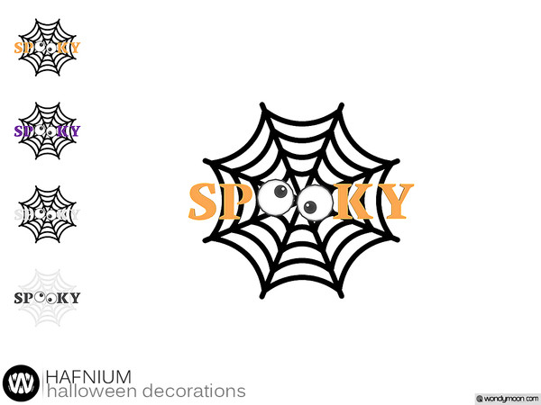 Sims 4 — Hafnium Spooky Wall Decor by wondymoon — - Hafnium Halloween Decorations - Spooky Wall Decor - Wondymoon|TSR -