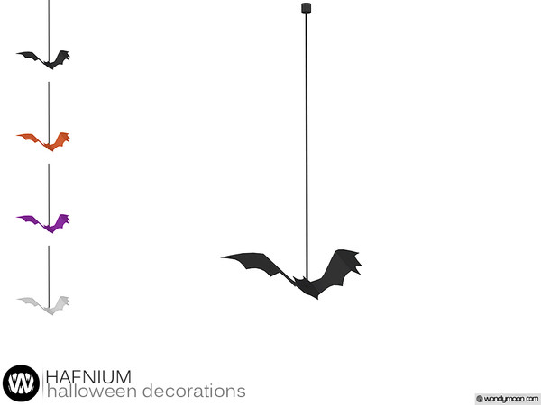 Sims 4 — Hafnium Hanging Bat by wondymoon — - Hafnium Halloween Decorations - Hanging Bat - Wondymoon|TSR -