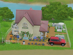 Sims 3 — Cottage Joli Coeur no cc by sgK452 — Small dollhouse for your sims with all the comforts of a big house. Open