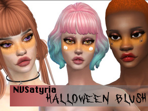 Sims 4 — NVS_Halloween Blush by NVSatyria2 — A cute orange Blush, fitting for Halloween! -Basegame compatible -Works with