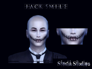 Sims 4 — Jack Smile by Storia_Studios — Jack's Smile inspired by Jack Character from The Nightmare Before Christmas Skin