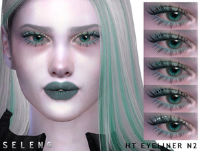 Sims 4 — HT Eyeliner N2 by Seleng — Female Teen to Elder 6 swatches Custom Thumbnail HQ compatible The picture was taken