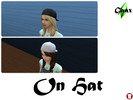 Sims 4 — On Hat by Gaax — Hey "On Hat" is available! -Colors: Black and White. -Base Game compatible