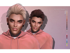 Sims 4 — Nightcrawler-Adam (HAIR) by Nightcrawler_Sims — NEW HAIR MESH T/E Smooth bone assignment All lods 35colors Works
