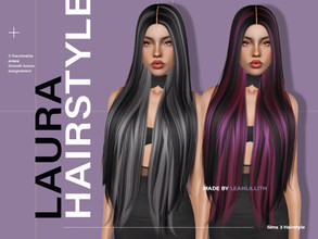 Sims 3 — LeahLillith Laura Hairstyle by Leah_Lillith — Laura Hairstyle All LODs Smooth bones Custom CAS thumbnail