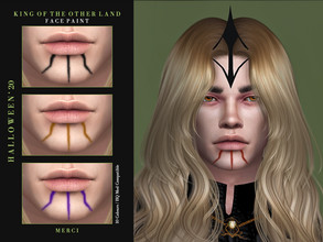 Sims 4 — King's Face Paint by -Merci- — New Face Paint for Sims4! Unisex, teen-elder. HQ mod compatible. No allow for