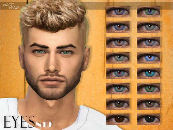 Sims 4 — [MH] Eyes N19 by MagicHand — --18 available colors-- --Compatible with HQ settings-- --CAS thumbnail-- Enjoy!