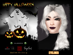Sims 4 — Halloween Eyeliner RPL11 - Collaboration BR by RobertaPLobo — :: 6 swatches :: Female (Adult) :: HQ mod