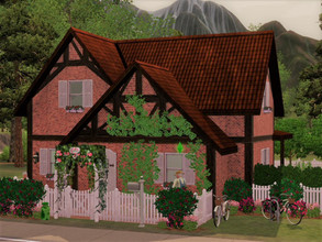 Sims 3 — Tiny House Moonlight Falls no CC Empty by sgK452 — Maybe not that small this house it can accommodate a family