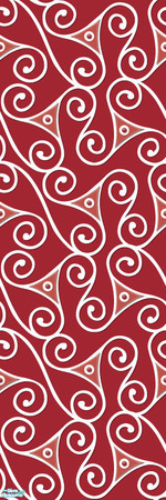 Sims 2 — Studio K Triangle Swirl - Maroon by StudioKhagerks — 