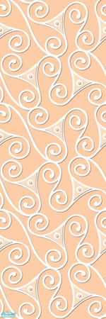 Sims 2 — Studio K Triangle Swirl - Peach by StudioKhagerks — 