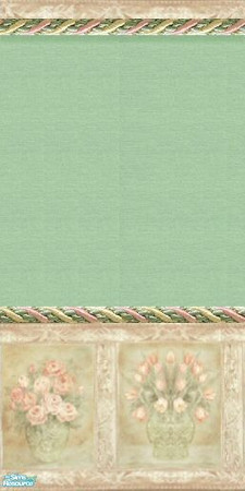 Sims 2 — Venetian Saga TC68 - Wall Mint by Eisbaerbonzo — Soft mint wall in romantic and homely style