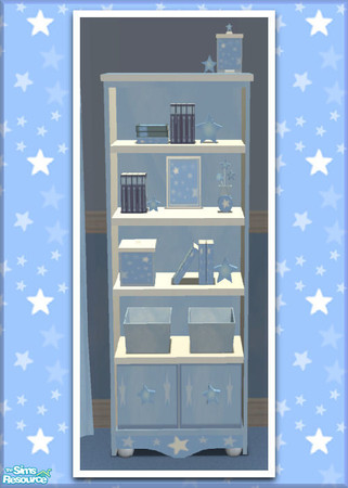 Sims 2 — Star Bright Nursery Bookcase by jlk2400 — Part of my Star Bright Nursery. Many thanks to Cashcraft for allowing