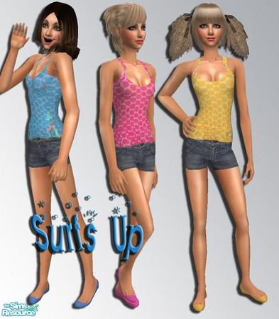 Sims 2 — Surfs Up by pretty_baby — a sort of beachy look. no mesh is needed. 3 different :) enjoy!!