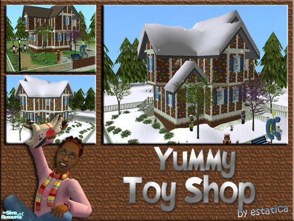 Sims 2 — Yummy Toy Shop by estatica — The Yummy Toy Shop provides a wide range of hand made toys that your Sims will
