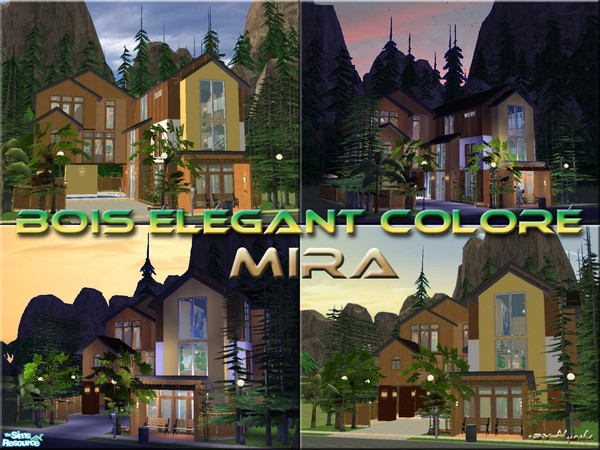 Sims 2 —  by Alyosha — The fourth lot in my latest series! Welcome to MIRA! All bedrooms, bathrooms, the kitchen and