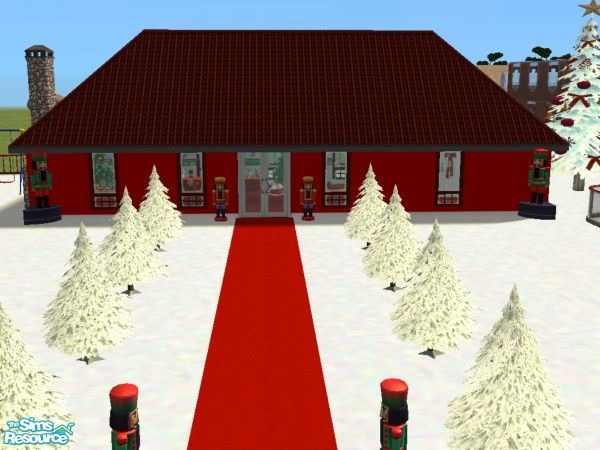 Sims 2 — xmas mall by qvisn — santa has his grotto here. Take the children for some fun. thanks for the cc, i cant