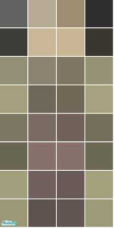 Sims 2 — Golf Tile Set - Grey Wall by s00z — 