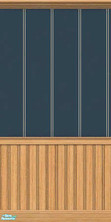 Sims 2 — Blue and Cream Stripes #2 by TSR Archive — Striped wallpaper in neutral blue and cream colors.
