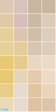 Sims 2 — Clock Tile Set - Brown Wall by s00z — 