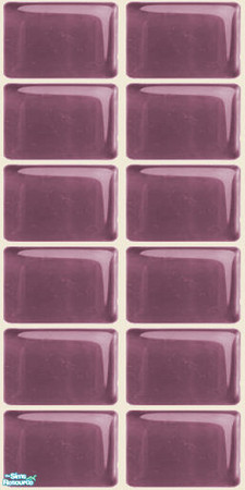 Sims 2 — NK PI Glass Tile Walls - Purple by MoMama — Purple glass tile will spruce up your kitchen or bath.