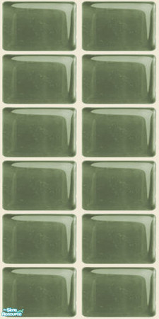 Sims 2 — NK PI Glass Tile Walls - Olive by MoMama — Olive glass tile will spruce up your kitchen or bath.