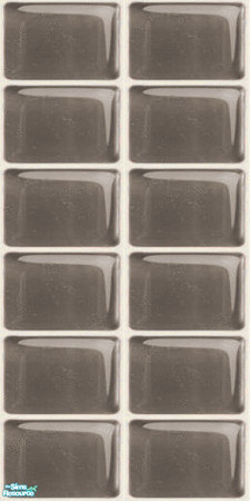 Sims 2 — NK PI Glass Tile Walls - Dark Grey by MoMama — Dark Grey glass tile will spruce up your kitchen or bath.