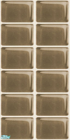 Sims 2 — NK PI Glass Tile Walls - Brown by MoMama — Brown glass tile will spruce up your kitchen or bath.