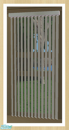 Sims 2 — Vertical Blinds - Long DIAGONAL by simtomatic — If you wish to use this file you MUST download the Long STRAIGHT