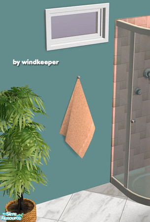 Sims 2 — Bathroom towel mesh 2 by Windkeeper — Linked to Bathroom towel mesh for colors and requires that file to work.