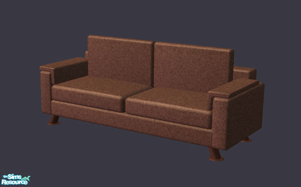 Sims 2 — Modern Living Loveseat by Sophel21 — Modern Livingroom in warm colours. Based on Norbi_N's Divano Livingroom.