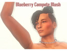 Sims 4 — [FF] Blueberry Compote by FreezysForever — A one-shade-fits-all blush that shimmers like a gloopy delicious