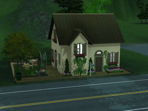 Sims 3 — Tiny House no cc by sgK452 — Small house . Any comfort, ideal for a couple or a single person, equipped kitchen,