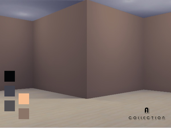 Sims 4 — moonlight color. by 3ysha — Made by [A] five colors of wall paint. brown, dark blue,black,light orange,gray.